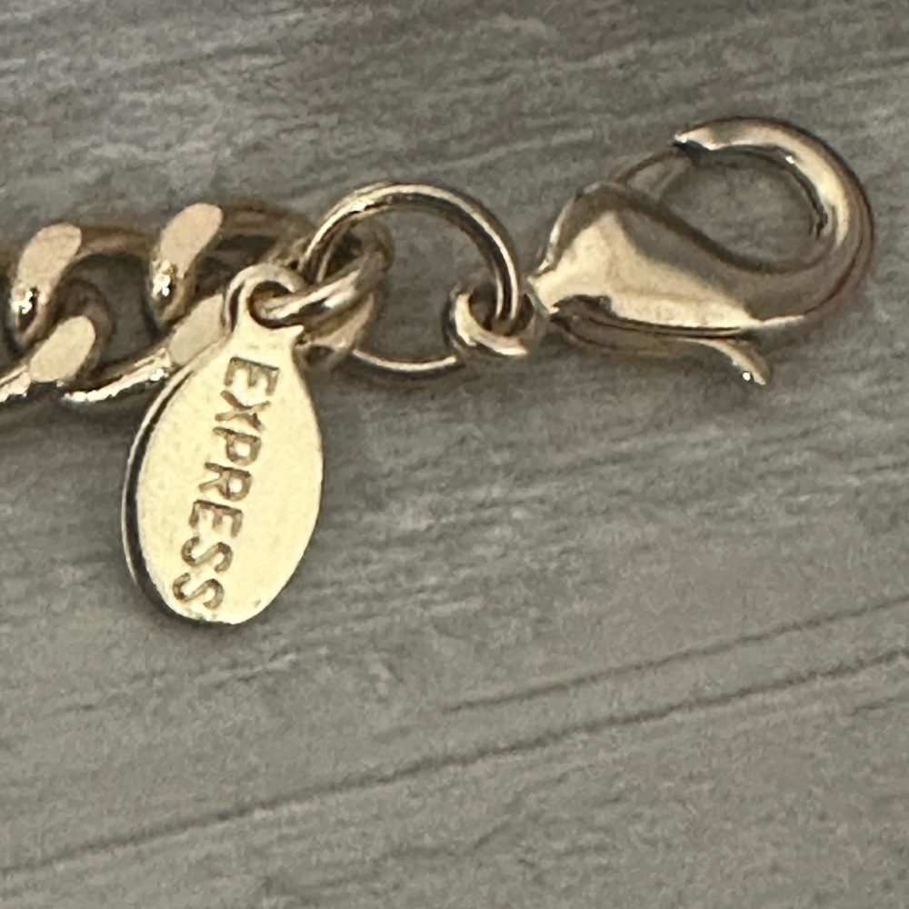 Expresss Gold Tone Bib Choker - Picture 4 of 6